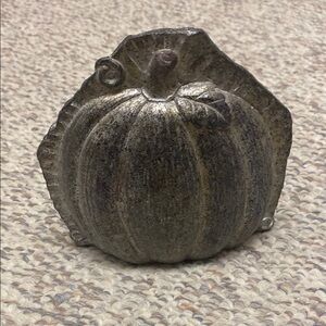 Vintage Silver Pumpkin Decor